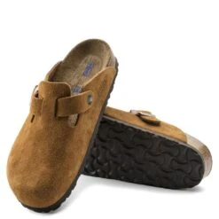 Birkenstock Boston Softbed Suede Leather In Mink (Narrow Width) 9 Birkenstock Boston Softbed Suede Leather In Mink (Narrow Width) -Fashion Shoes 1009542 1009543 4 1100x