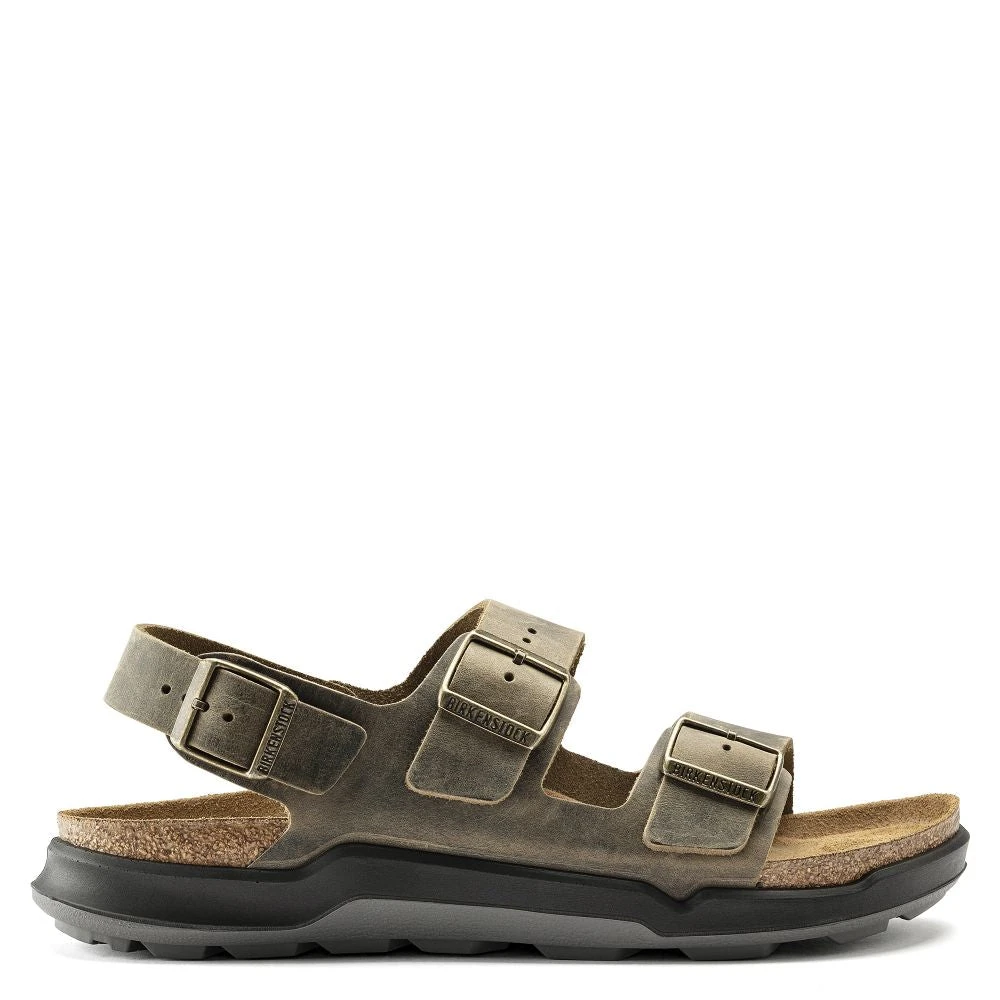 Birkenstock Men's Milano CT Oiled Leather In Faded Khaki 3 Birkenstock Men's Milano CT Oiled Leather In Faded Khaki