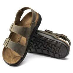 Birkenstock Men's Milano CT Oiled Leather In Faded Khaki 8 Birkenstock Men's Milano CT Oiled Leather In Faded Khaki -Fashion Shoes 1018427 510w 3 1100x