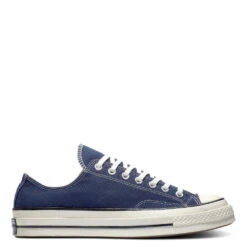 Converse Chuck 70 Low Recycled RPET Canvas In Midnight Navy/Egret/Black