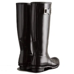 Hunter Women's Original Tall Gloss Rain Boots In Black -Fashion Shoes 20220114165639 prod aw21 org wft1000rgl blk 3 1 1100x