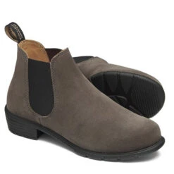 Blundstone Women's Series Low Heel 2173 In Dark Grey Suede -Fashion Shoes 2173 1071 3 1100x