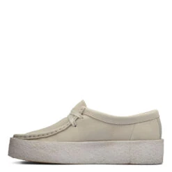 Clarks Women's Wallabee Cup In White Nubuck -Fashion Shoes 26158152 1342 4 1100x
