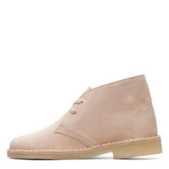 Clarks Women's Desert Boot In Beige Suede -Fashion Shoes 26165814 4 1100x