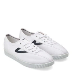 Tretorn Nylite Plus Canvas In White/Navy -Fashion Shoes 480167031 2 1100x