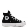 Converse Women's Chuck Taylor All Star Canvas Platform Hi In Black/White/White 2 Converse Women's Chuck Taylor All Star Canvas Platform Hi In Black/White/White -Fashion Shoes 560845c a 107x1 2 1100x