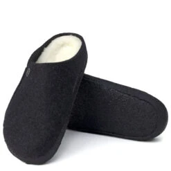 Birkenstock Women's Zermatt Shearling Wool Felt In Anthracite (Narrow Width) -Fashion Shoes BI 1015084 2095 4 1100x