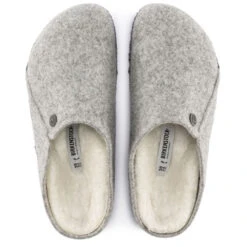 Birkenstock Men's Zermatt Shearling Wool Felt In Light Grey -Fashion Shoes BI 1015092 2100 3 1100x