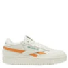 Reebok Women's Club C Double Revenge In Chalk/Glen Green/Peach Fuzz -Fashion Shoes RB GV7031 1141 1 1100x