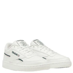 Reebok Women's Club C 85 Vegan In Chalk/Pink Glow/Forest Green -Fashion Shoes RB GY9732 1143 2 1100x