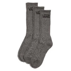 Vans Classic Crew Sock In Black Heather (Large)