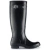 Hunter Women's Original Tall Rain Boots In Black -Fashion Shoes b b hunter original tall gloss wellington boots black 2 1100x