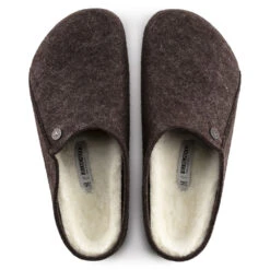 Birkenstock Men's Zermatt Shearling Wool Felt In Mocha -Fashion Shoes bi 1016570 2099 3 1100x