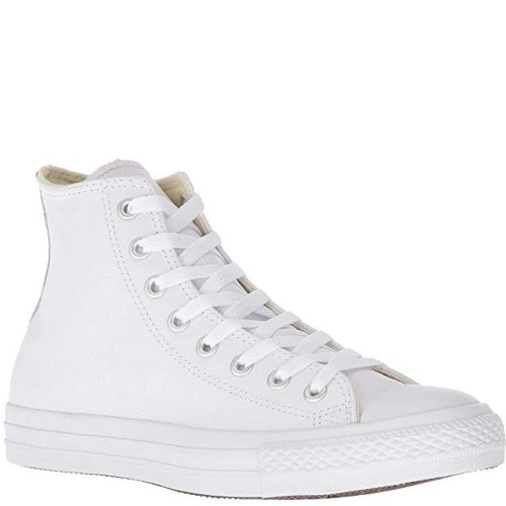 Converse Chuck Taylor All Star Mono Leather High Top In White Monochrome 3 Converse Chuck Taylor All Star Mono Leather High Top In White Monochrome
