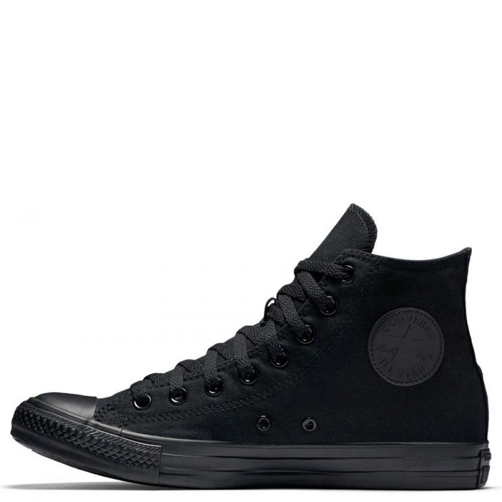 Converse Chuck Taylor All Star Mono Canvas High Top In Black Monochrome 4 Converse Chuck Taylor All Star Mono Canvas High Top In Black Monochrome - Image 2