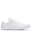 Converse Chuck Taylor All Star Mono Leather Low Top In White Monochrome -Fashion Shoes c o converse chuck taylor all star monochrome leather low top white 136823 1 1100x