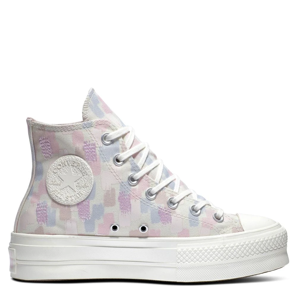 Converse Women's Chuck Taylor All Star Lift Platform Hi Inked In Egret/Gravel/Lt Arctic Pink 3 Converse Women's Chuck Taylor All Star Lift Platform Hi Inked In Egret/Gravel/Lt Arctic Pink