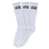 Vans Classic Crew Sock In White (Large)