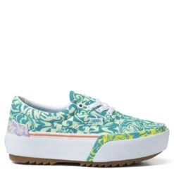 Vans Women's Era Stacked In Wavy Daze Tile Blue