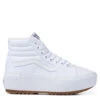 Vans Women's Sk8-Hi Canvas Stacked In True White -Fashion Shoes vn 0a4btwl5r 4240 1 1 1100x