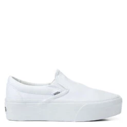 Vans Women's Classic Slip-On Stackform In White/White