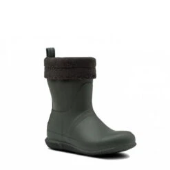 Hunter Women's Original Insulated Roll Top Sherpa Boots In Dark Olive -Fashion Shoes wft2052nre1 1100x